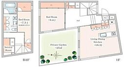 CROSS小日向 2LDKの間取図画像
