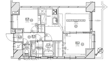 2LDK 間取り
