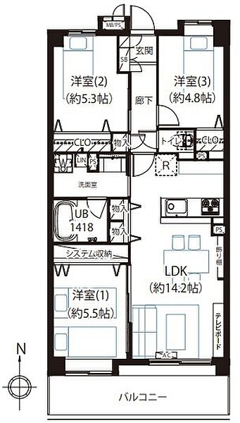 間取りを拡大表示