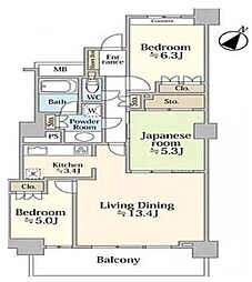 間取図画像 3LDK