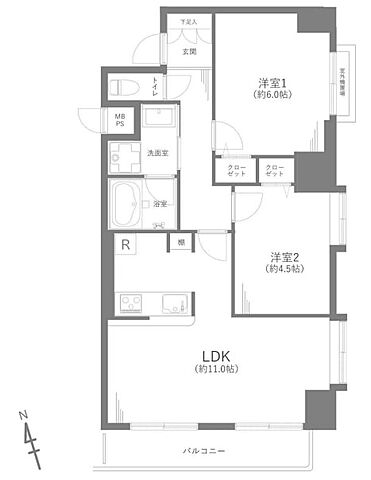 間取り アークステージ北池袋 6階/-
