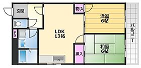 ブリリアン北庄 303 ｜ 大阪府堺市堺区北庄町1丁8-24（賃貸マンション2LDK・4階・52.38㎡） その2