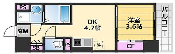 ARCA鳳 803｜大阪府堺市西区鳳南町2丁(賃貸マンション1DK・8階・25.11㎡)の写真 その2