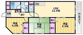 リヴィエールなかよし橋 203 ｜ 大阪府堺市中区毛穴町197-5（賃貸マンション2LDK・2階・61.04㎡） その2