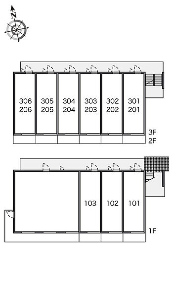 レオパレスアグレアブル 303｜大阪府堺市堺区北三国ヶ丘町8丁(賃貸マンション1K・3階・20.81㎡)の写真 その30