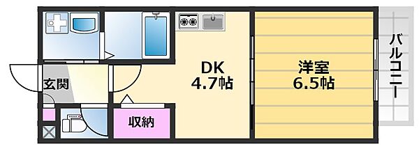 サニーコート 212｜大阪府堺市北区長曽根町(賃貸アパート1DK・2階・30.00㎡)の写真 その2