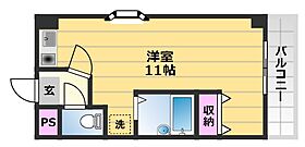 グリーンライフ浜寺 210 ｜ 大阪府堺市西区浜寺船尾町西1丁278-1（賃貸マンション1R・2階・26.80㎡） その2