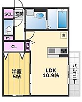 ボヌールコート 101 ｜ 大阪府堺市堺区寺地町東2丁1-28（賃貸アパート1LDK・1階・40.29㎡） その2