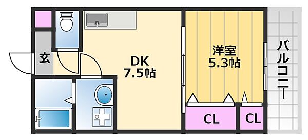 フジパレス東湊 103｜大阪府堺市堺区東湊町1丁(賃貸アパート1DK・1階・30.00㎡)の写真 その2