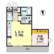 オオセンド北長尾 101 ｜ 大阪府堺市北区北長尾町1丁1-6（賃貸アパート1LDK・1階・34.14㎡） その2