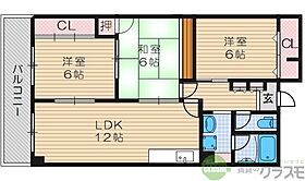 大阪府茨木市真砂3丁目（賃貸マンション3LDK・4階・70.00㎡） その2