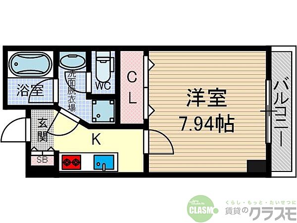 大阪府茨木市東奈良3丁目(賃貸マンション1K・5階・27.63㎡)の写真 その2