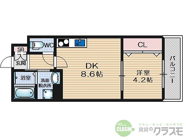 大阪府茨木市中穂積2丁目(賃貸アパート1LDK・2階・30.65㎡)の写真 その2