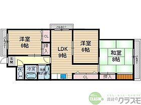 大阪府茨木市紫明園（賃貸マンション3LDK・2階・71.00㎡） その2