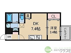 大阪府吹田市岸部中4丁目（賃貸アパート1DK・3階・31.56㎡） その2