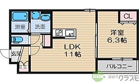 大阪府茨木市下穂積4丁目（賃貸アパート1LDK・1階・38.30㎡） その2