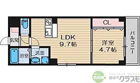 大阪府茨木市上中条2丁目（賃貸マンション1LDK・3階・33.51㎡） その2