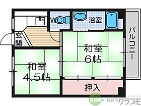 大阪府茨木市西福井2丁目（賃貸マンション2K・1階・28.98㎡） その2