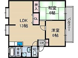 リオラムールII 2階