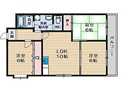 間取図画像 3LDK