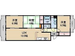 エポック・サワ 3LDKの間取図画像