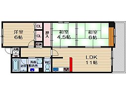 リバーサイド千里丘 6階
