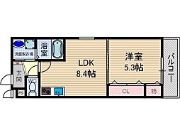 フジパレスカルディア 3階/-