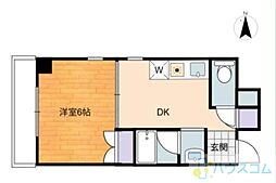メゾンダイコー舟木 1DKの間取図画像