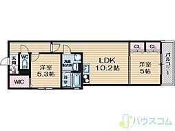 ピレーネ一津屋 2LDKの間取図画像