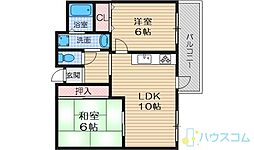ハイム・オブジェ2 2LDKの間取図画像