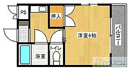 フェニックス水尾 1Kの間取図画像