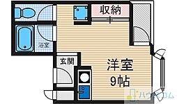 ローズコーポ ワンルームの間取図画像