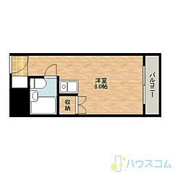ヴィラ・フェザント 1Kの間取図画像