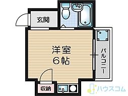 コミュニティハウス正雀 ワンルームの間取図画像