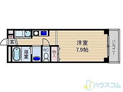 セントーレア 1Kの間取図画像