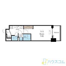 MASUno茨木 1Kの間取図画像