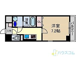 ルポゼ・ラ・クール 1Kの間取図画像
