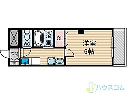 イーズ南春日丘 1Kの間取図画像