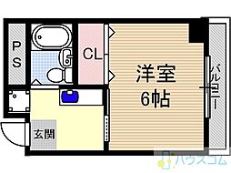 ナンノAsix 1Kの間取図画像