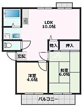 サンシティミシマ 102 ｜ 大阪府摂津市三島2丁目（賃貸アパート2LDK・1階・45.00㎡） その2