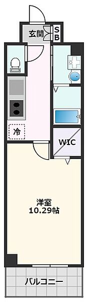 ボンサンテ南千里 ｜大阪府吹田市佐井寺4丁目(賃貸マンション1K・2階・34.02㎡)の写真 その2