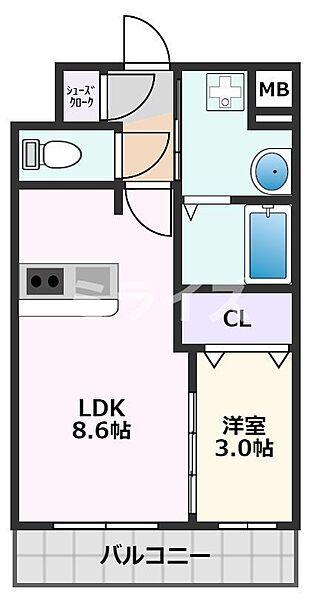 エスリード江坂アンムート ｜大阪府吹田市南金田2丁目(賃貸マンション1LDK・6階・31.05㎡)の写真 その2