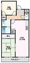 ジュネス堤 101 ｜ 大阪府大阪市東淀川区井高野4丁目8-11（賃貸マンション2LDK・1階・55.00㎡） その2