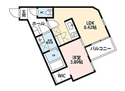 REGALEST千里山 2階1LDKの間取り