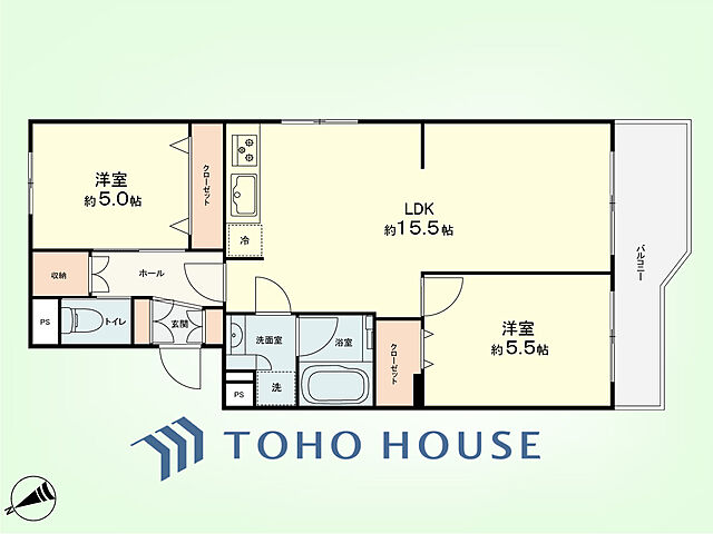 間取り 府中サンライズヒル6号棟 5階/-