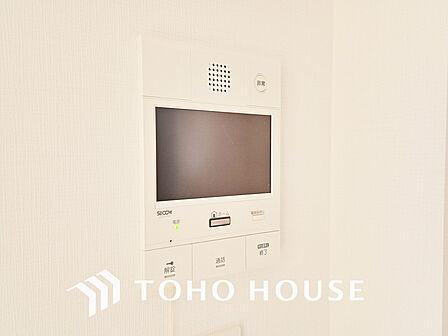 来客が一目でわかるモニター付きインターホン
