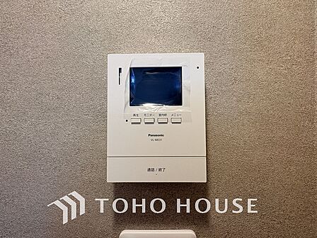 来客が一目でわかるモニター付きインターホン
