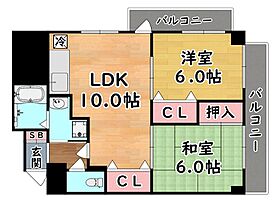 兵庫県神戸市灘区灘南通６丁目（賃貸マンション2LDK・3階・51.63㎡） その2