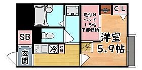 兵庫県神戸市灘区神ノ木通４丁目（賃貸アパート1K・1階・21.14㎡） その2