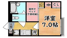 兵庫県神戸市灘区新在家南町４丁目（賃貸アパート1K・1階・19.87㎡） その2